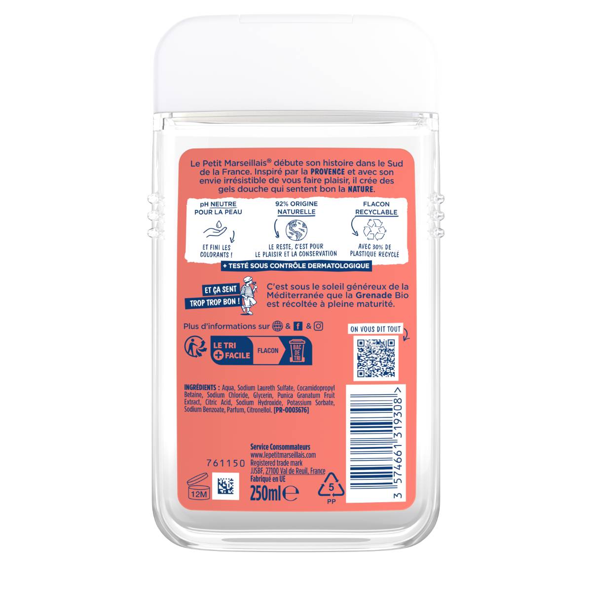 LPM GEL DOUCHE GRENADE
